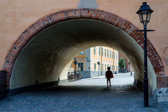 Uppsala, street archway